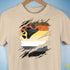 Bear Pride Flag Ripped Reveal Premium Unisex T-Shirt - Cream